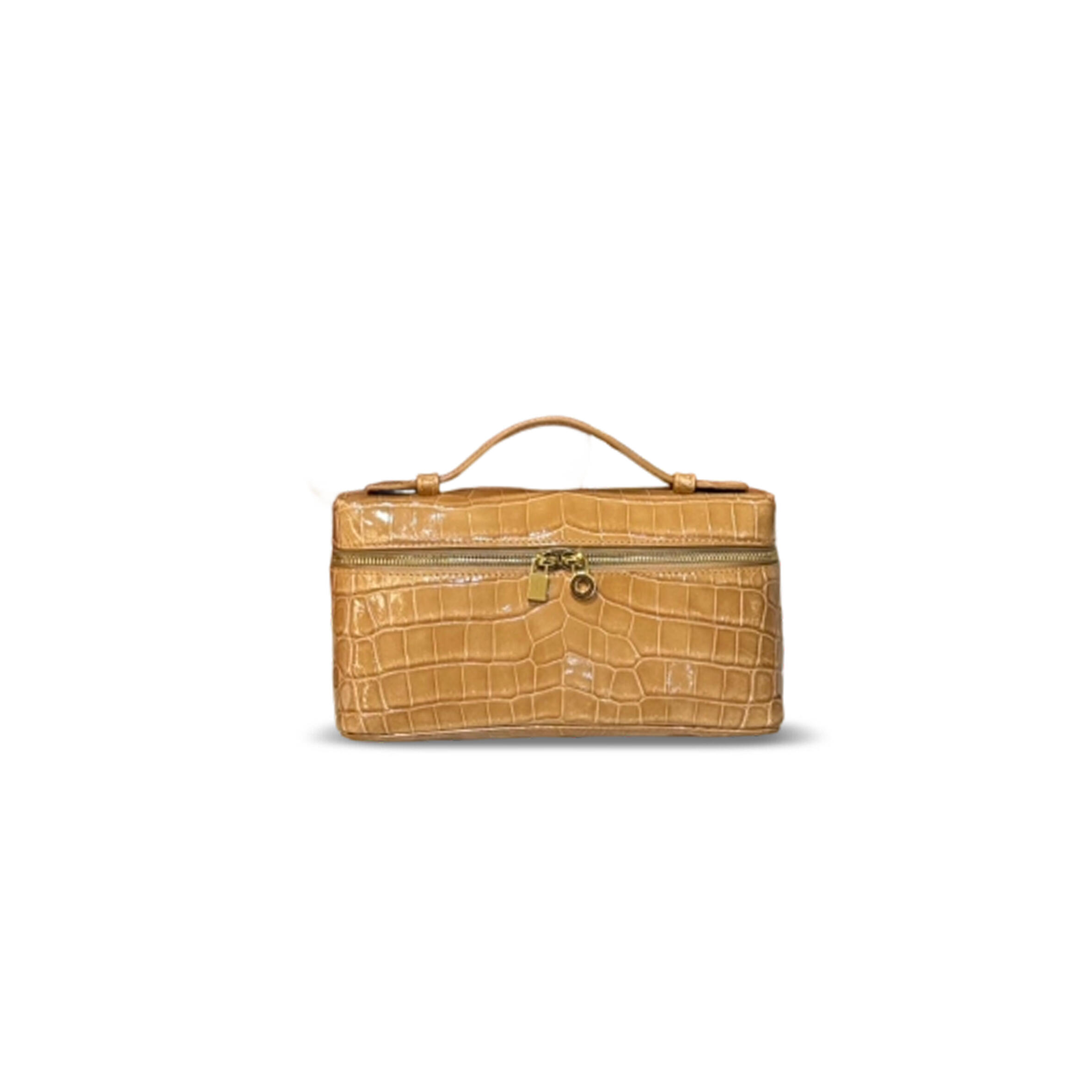LORO PIANA EXTRA POCKET L19 CROCODILE LEATHER (19*11*6.5cm)